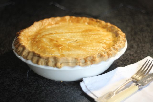 Delicious Old Fashioned Chicken and Mushroom Pie