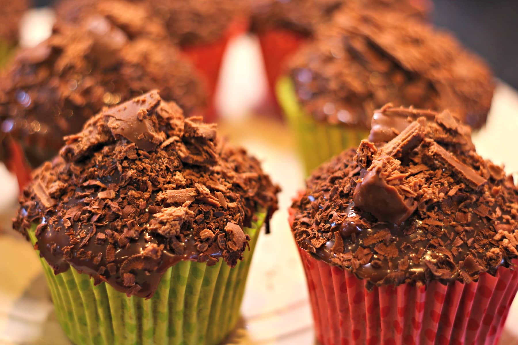 Chocolate ganache iced cupcakes Milk chocolate fondant cupcakes with chocolate ganache icing