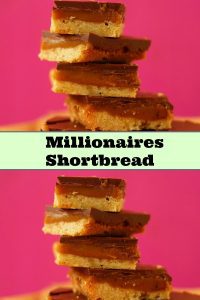 Pin me millionaires shortbread