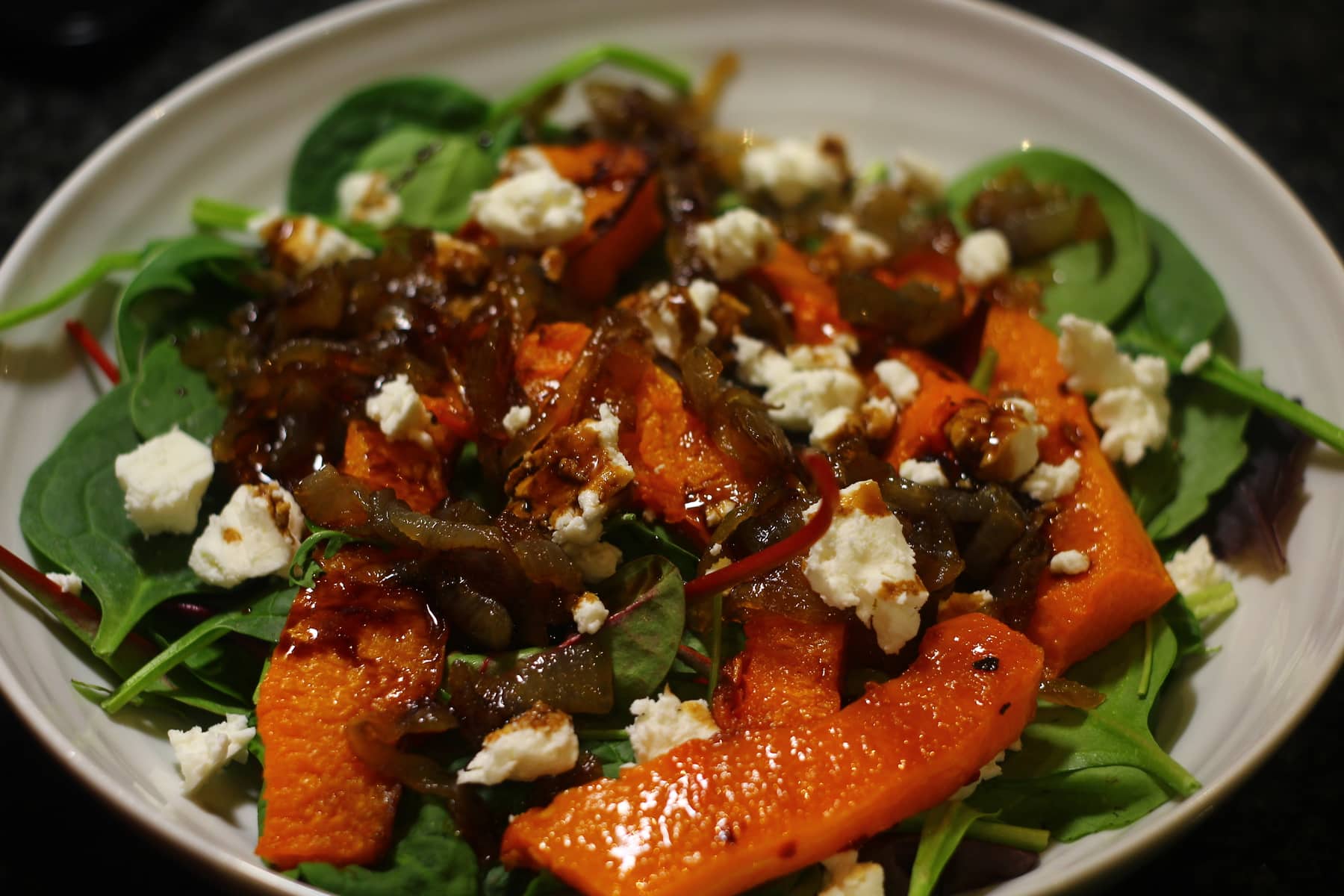 Roast Butternut Squash Salad with Feta and Caramelised Onions Roast Butternut Squash Salad with Feta and Caramelised Onions