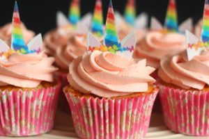 Strawberry Cupcakes with added eggwhites and strawberry jam butterceream