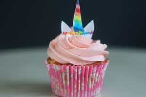 Strawberry Cupcakes with Strawberry Jam Buttercream.