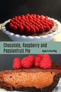 Chocolate, Raspberry and Passionfruit Tart.