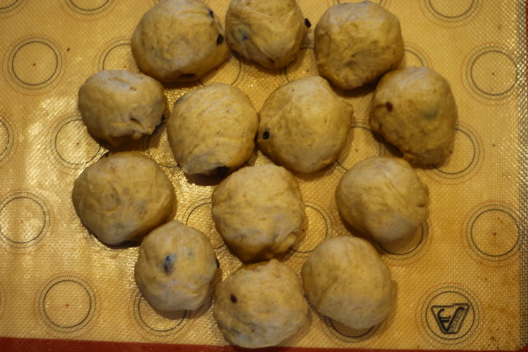 Hot Cross Buns Second prove in a circle