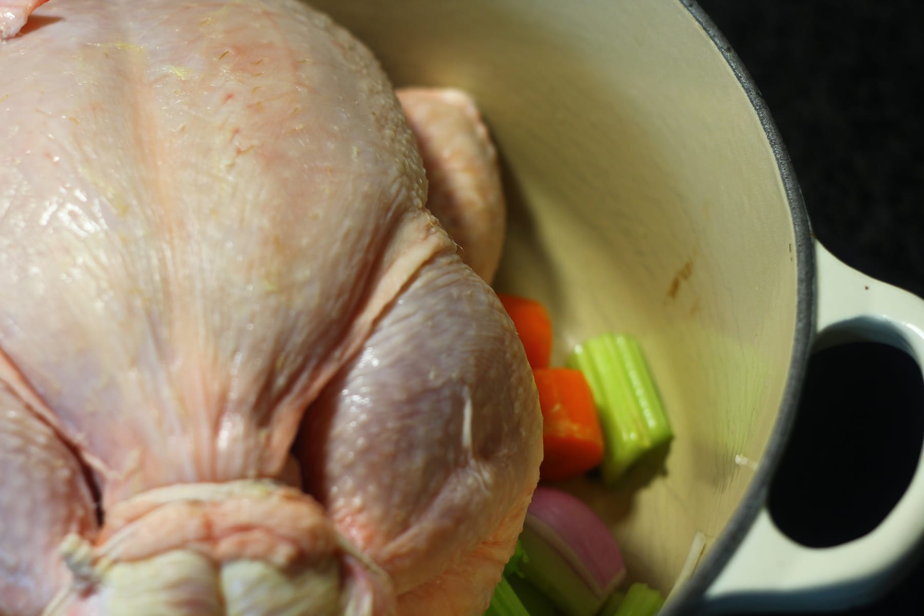 Whole Chicken in the Pot. Whole Chicken in the Pot.