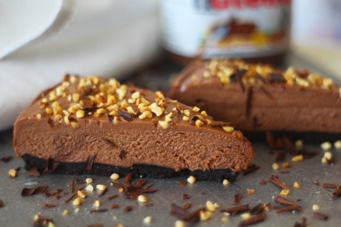 nutella cheesecake nutella cheesecake with oreo biscuit base