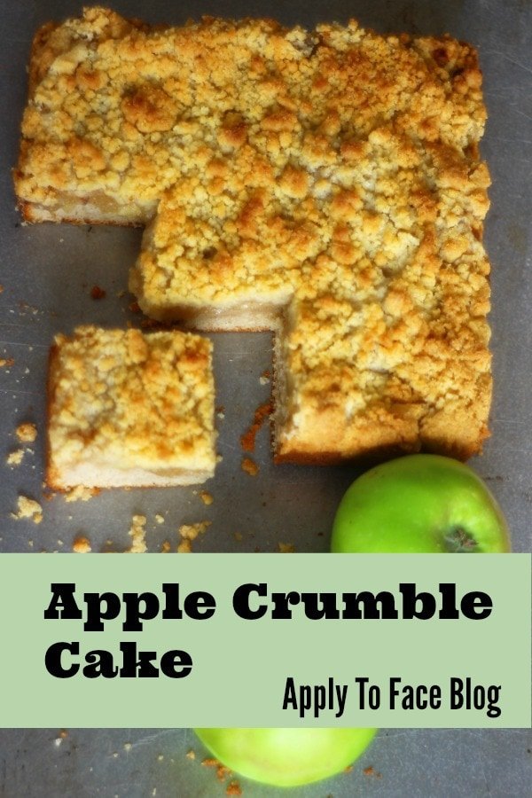 pin me apple crumble cake