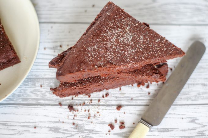 chocolate shortbread triangles of chocolate shortbread