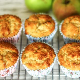 buttermilk and stewed apple muffins