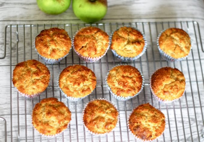 apple muffin buttermilk and stewed apple muffins