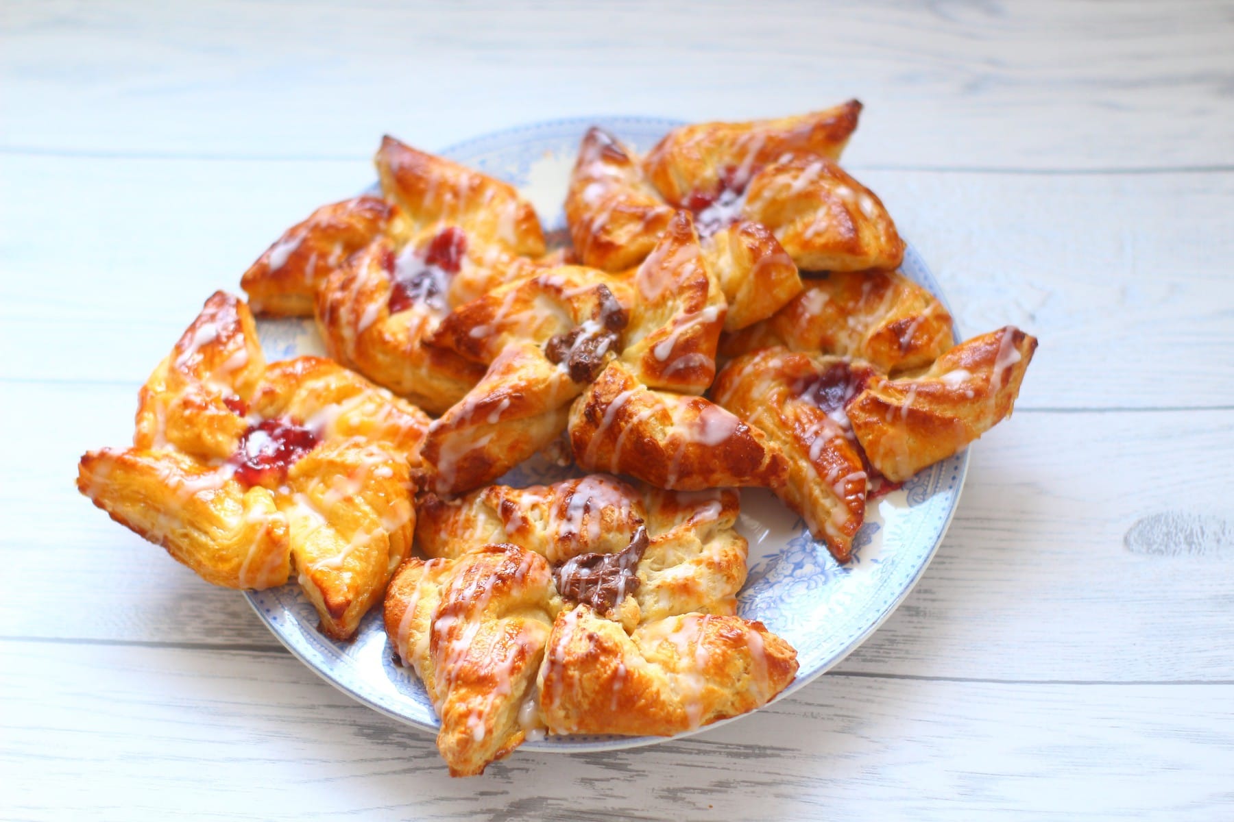 danish pastries danish Pastries piled up on a plate