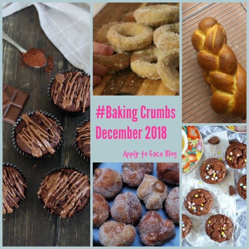 Collage for all featured recipes for Baking Crumbs december 2018
