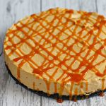 No Bake Caramel Cheesecake