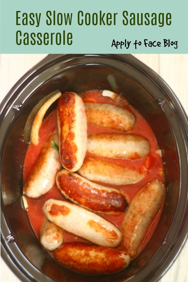 Slow Cooker Sausage Casserole - Apply to Face Blog.