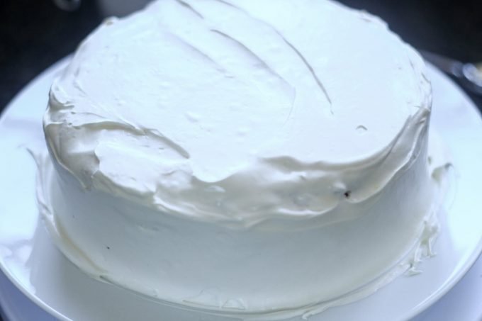 ice cream birthday cake ice cream cake iced with sweetened cream