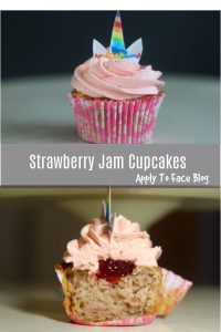 Strawberry Jam Cupcakes.