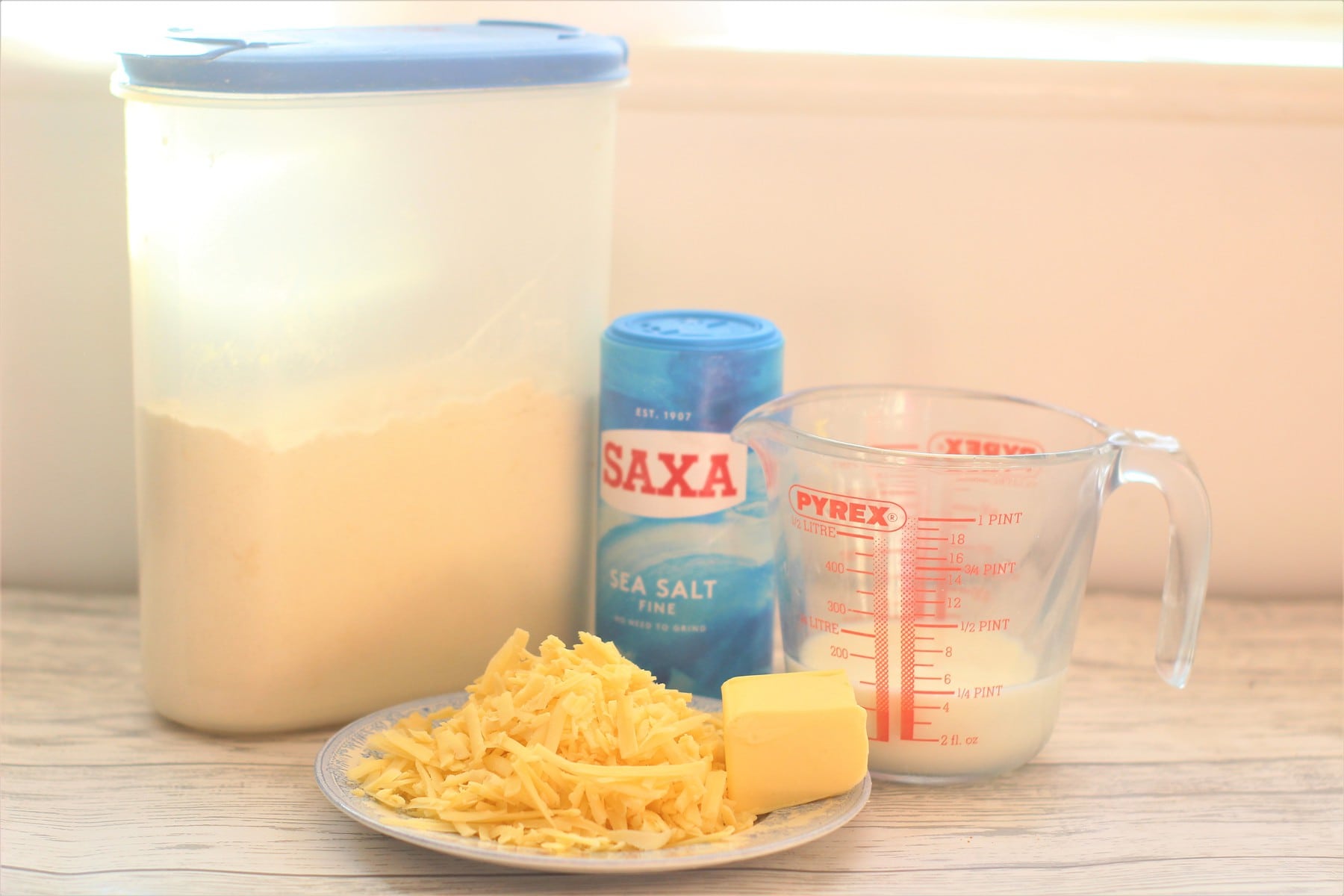 Cheese Scone Ingredients flour,salt,butter,cheese and milk