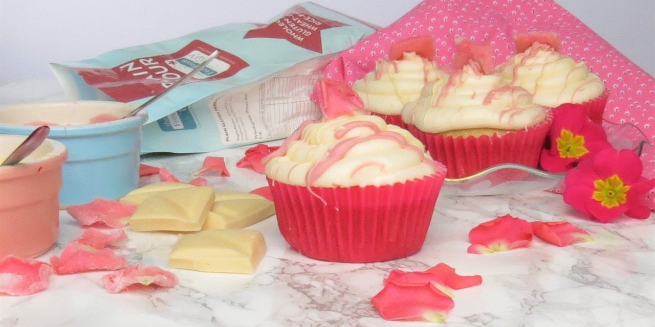 Gluten Free Rose Cupcakes