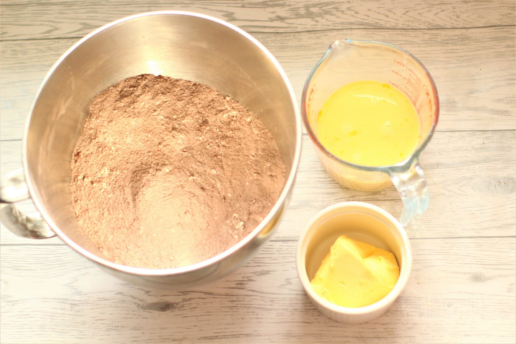 chocolate cake ingredients easter chocolate cake dry ingredients, butter, milk and beaten eggs