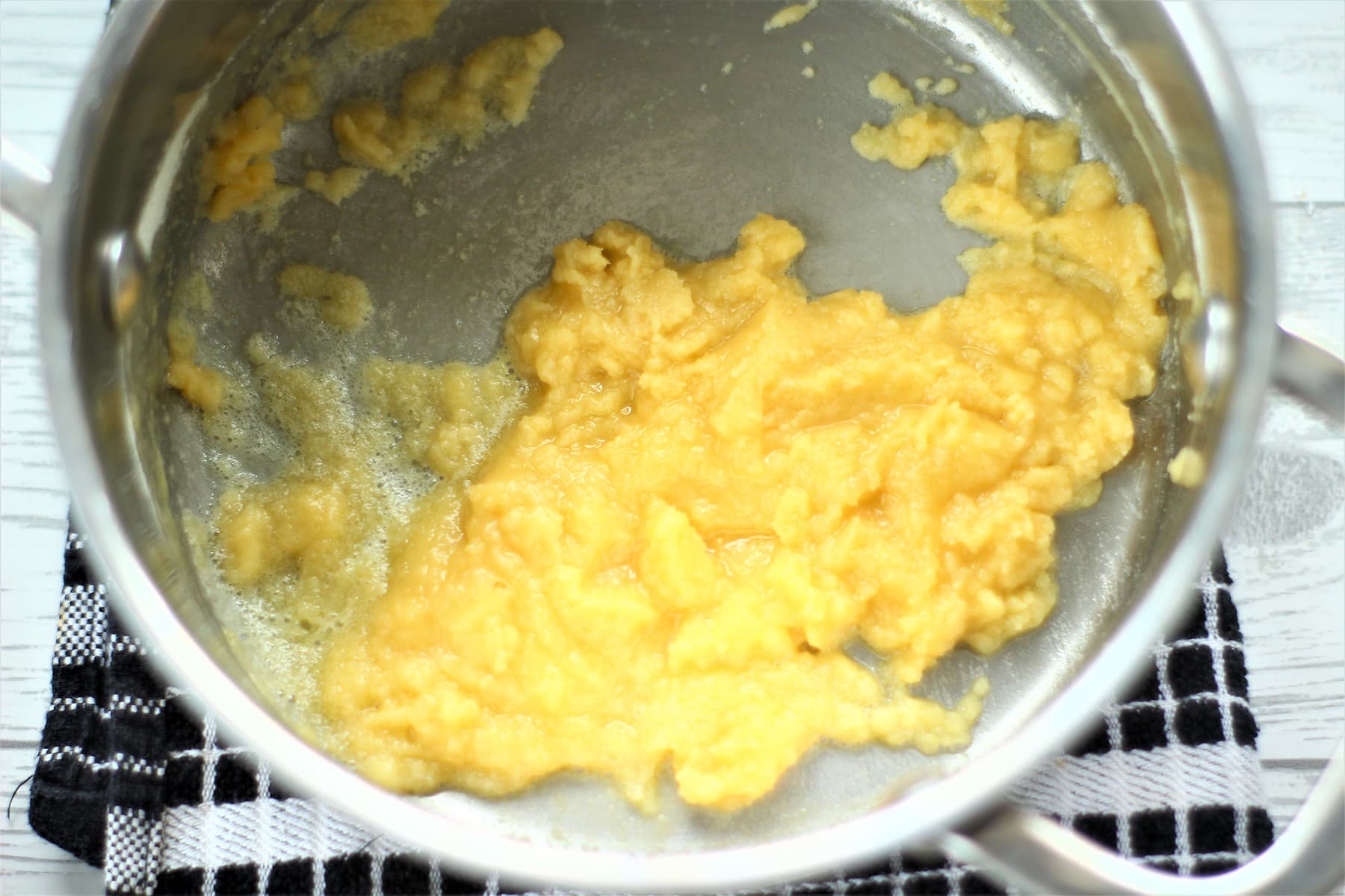 roux in a saucepan