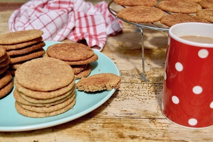 a pile of snickerdoodles