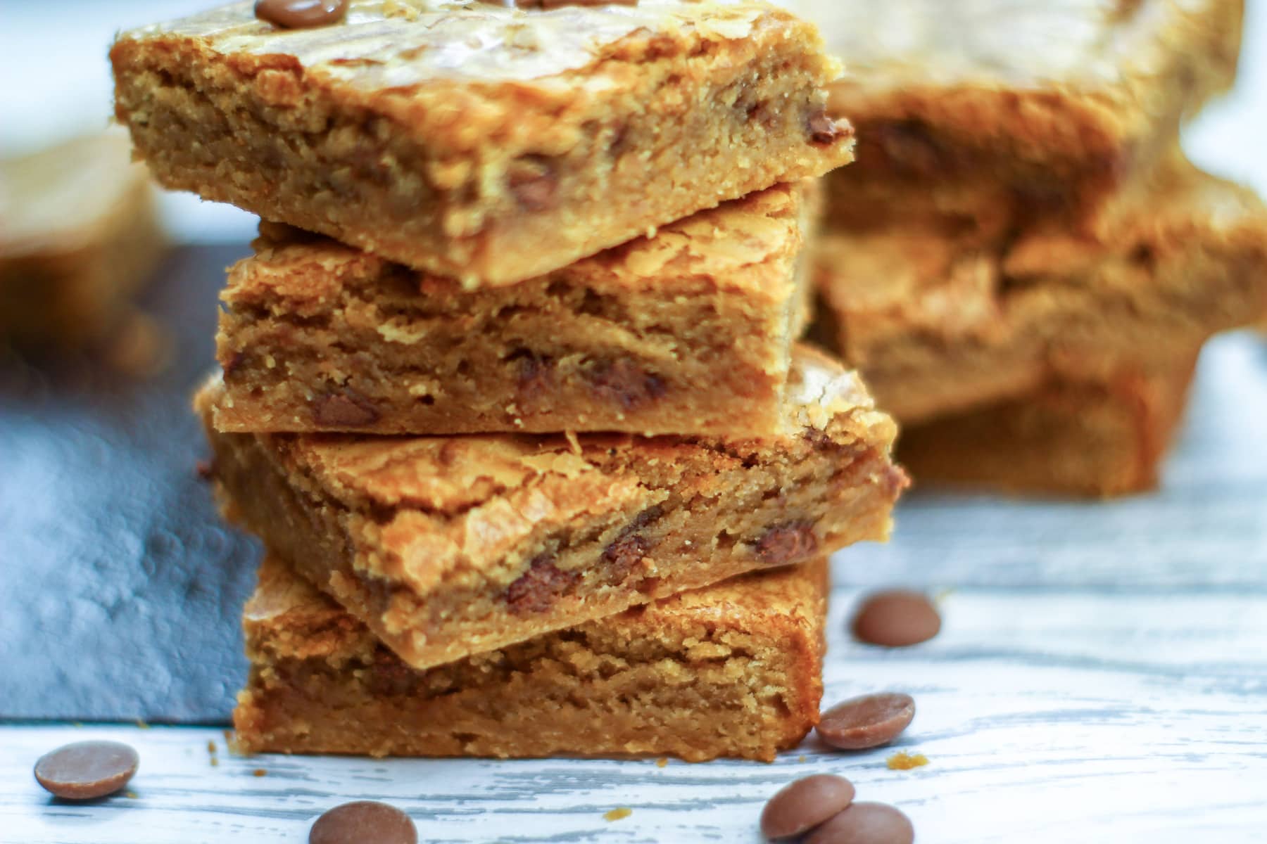 stacked up blondies