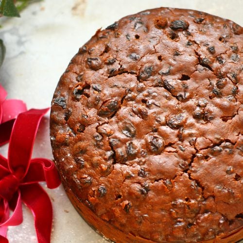 Christmas Plum Cake - 50% fruits and nuts - The Conscious Baker