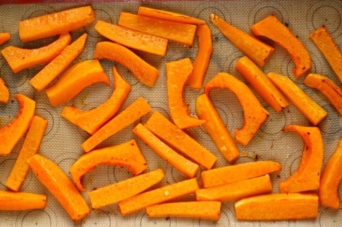 roasted butternut squash slices