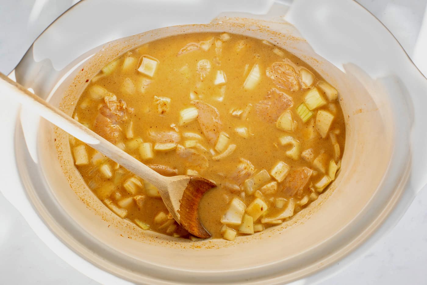 Slow Cooker Chinese Chicken Curry with Noodles Apply to Face Blog