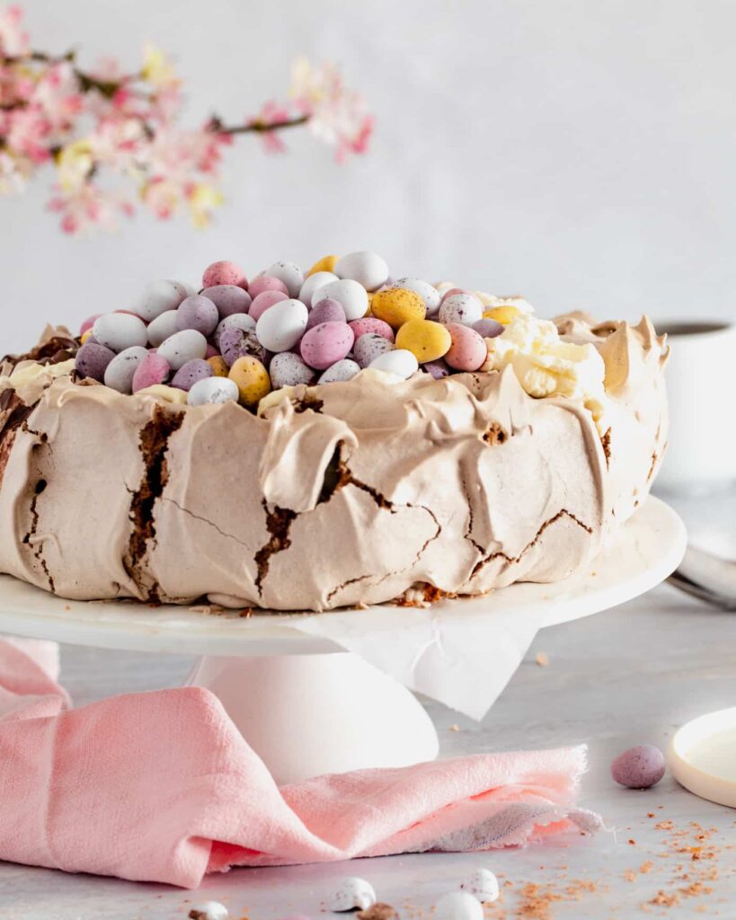 Easter Mini Egg Chocolate Pavlova Apply to Face Blog