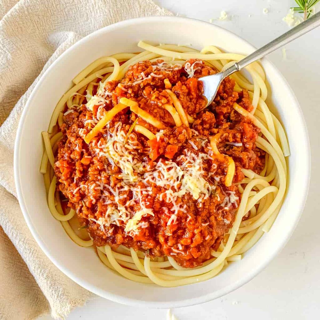 Slow Cooker Spaghetti Bolognese Apply to Face Blog